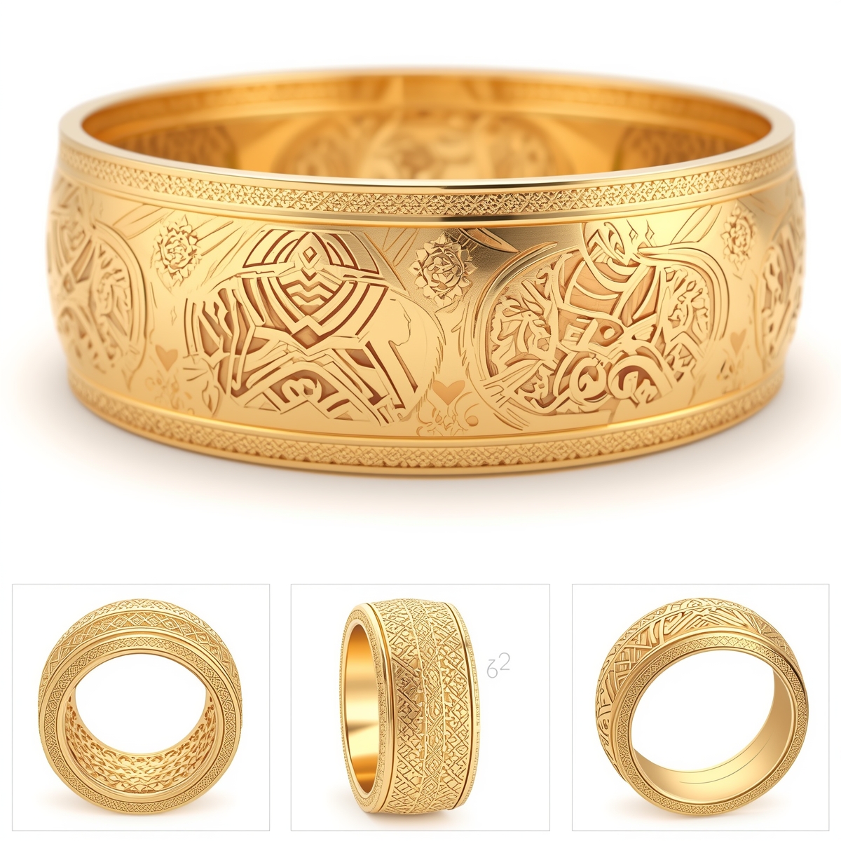 Lucid_Origin_Design_a_collection_of_Emiratistyle_gold_bangles__2 (1) تک پوش اماراتی - تصویر 1